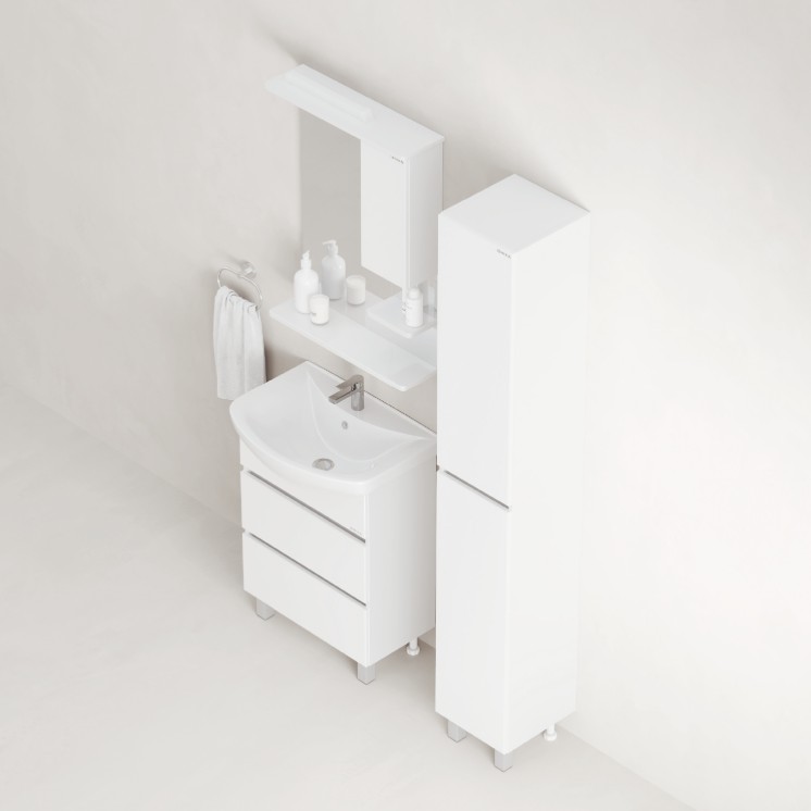 Пенал Onika Элита 30 L/R напольный, белый, универсальный, (разборный)