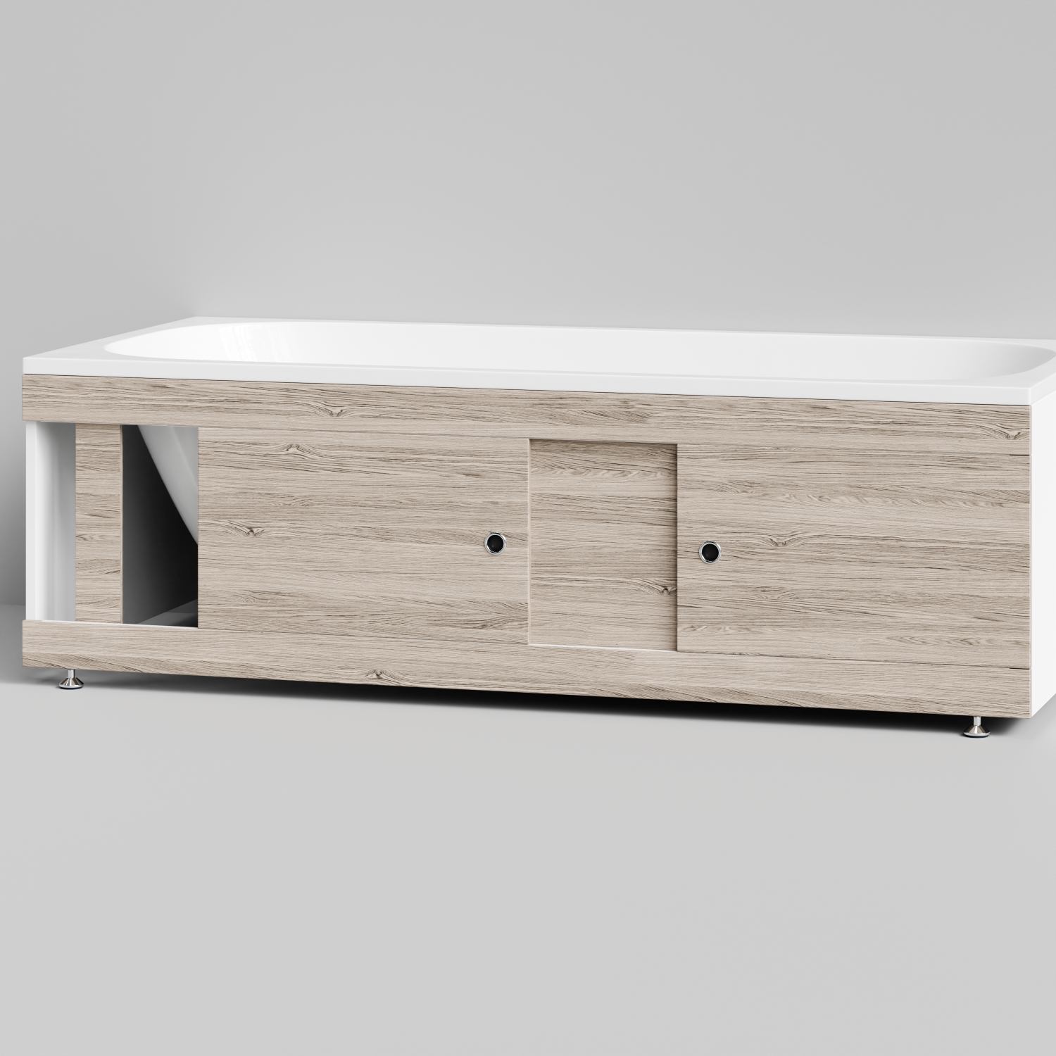 Экран под ванну Vod-ok Купе 180 раздвижной Дубослив ореховый светлый