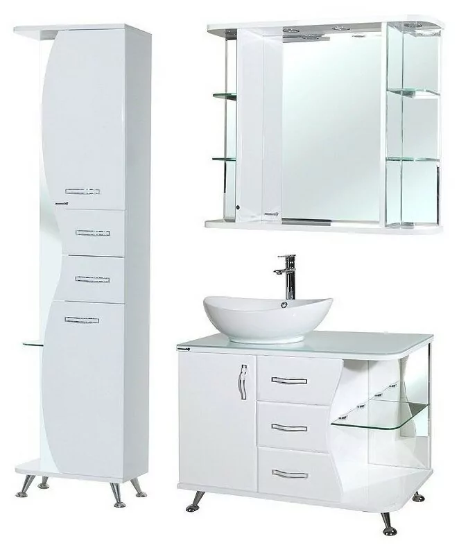 Пенал Bellezza Рио 50 L/R напольный, белый