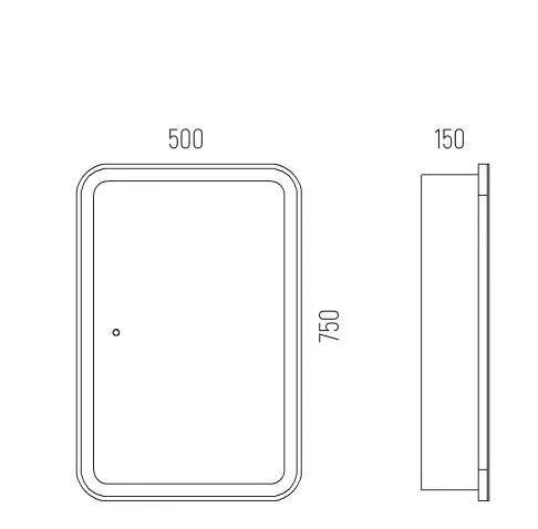 Зеркало-шкаф Corozo Алабама 50/С свет, белый