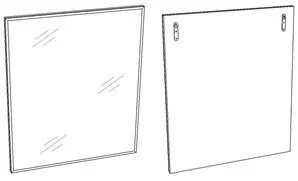 Зеркало Corozo Альтаир 60 белый