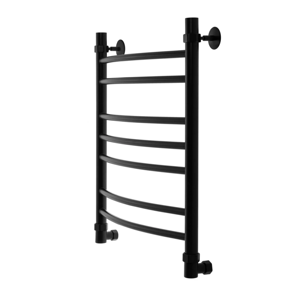 Полотенцесушитель водяной Energy Prestige 600x500 черный матовый, форма лесенка, нержавеющая сталь, подключение 3/4" от магазина Vanna-Vanna.ru!