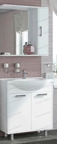 Мебель для ванной Francesca Eco 75 комплект, напольный, белый