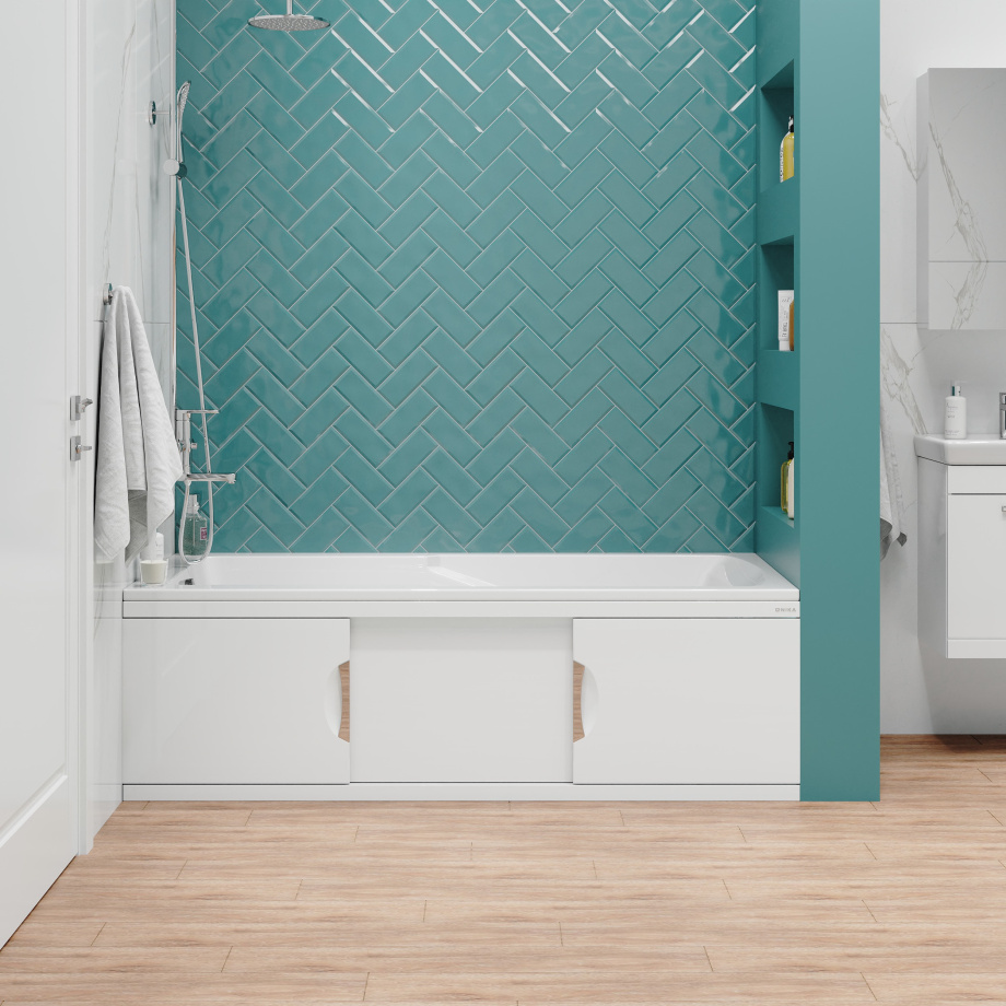 Экран под ванну Onika Лагуна Эконом 160 раздвижной белый