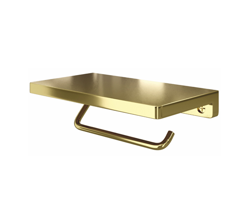 Держатель туалетной бумаги WasserKraft K-1725 глянцевое золото