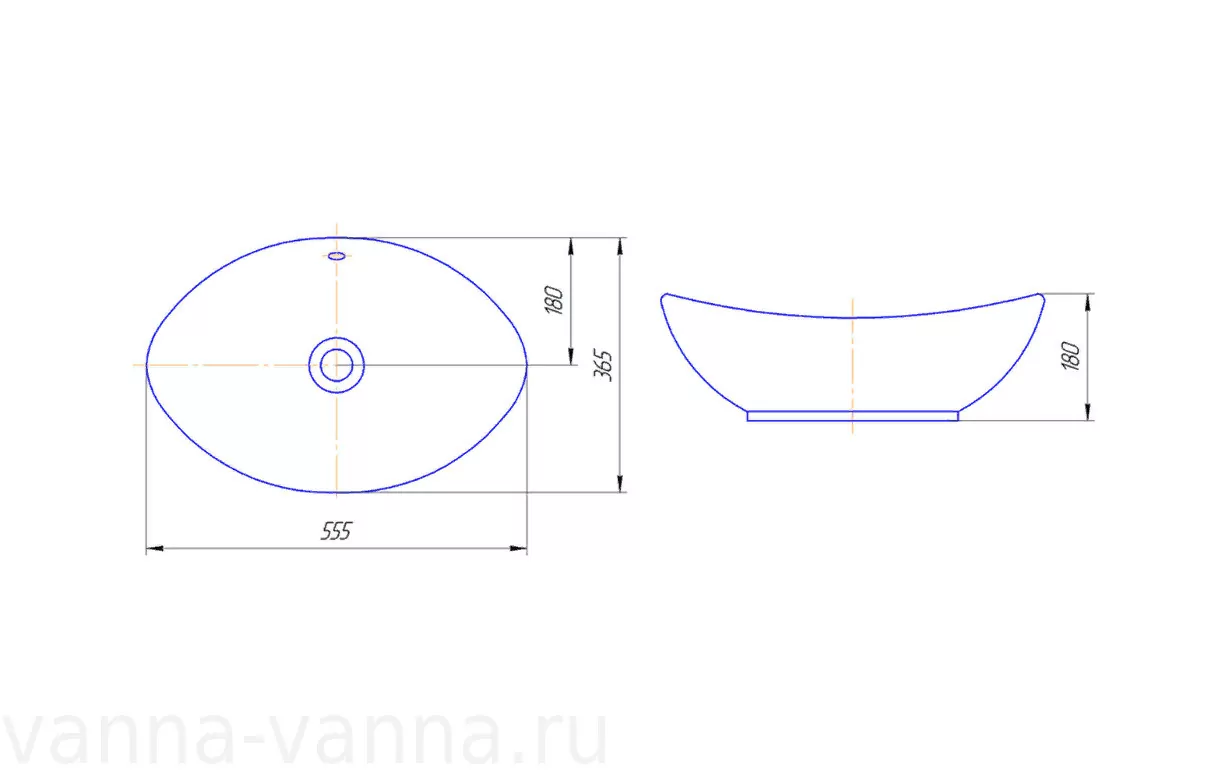Раковина Kirovit Гамма 56 белая