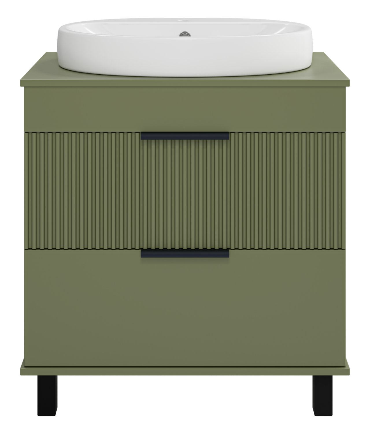 Тумба с раковиной Brevita Enfida 70 зеленый