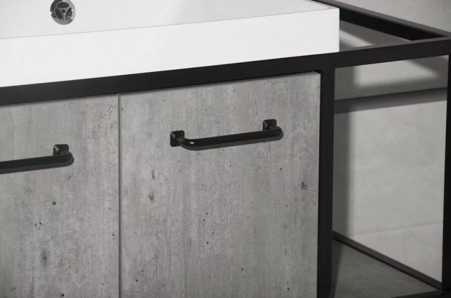 Мебель для ванной Style Line Лофт 80/100 комплект, напольный, левый, бетон