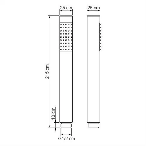Лейка душевая WasserKraft A106 хром, 1 режим