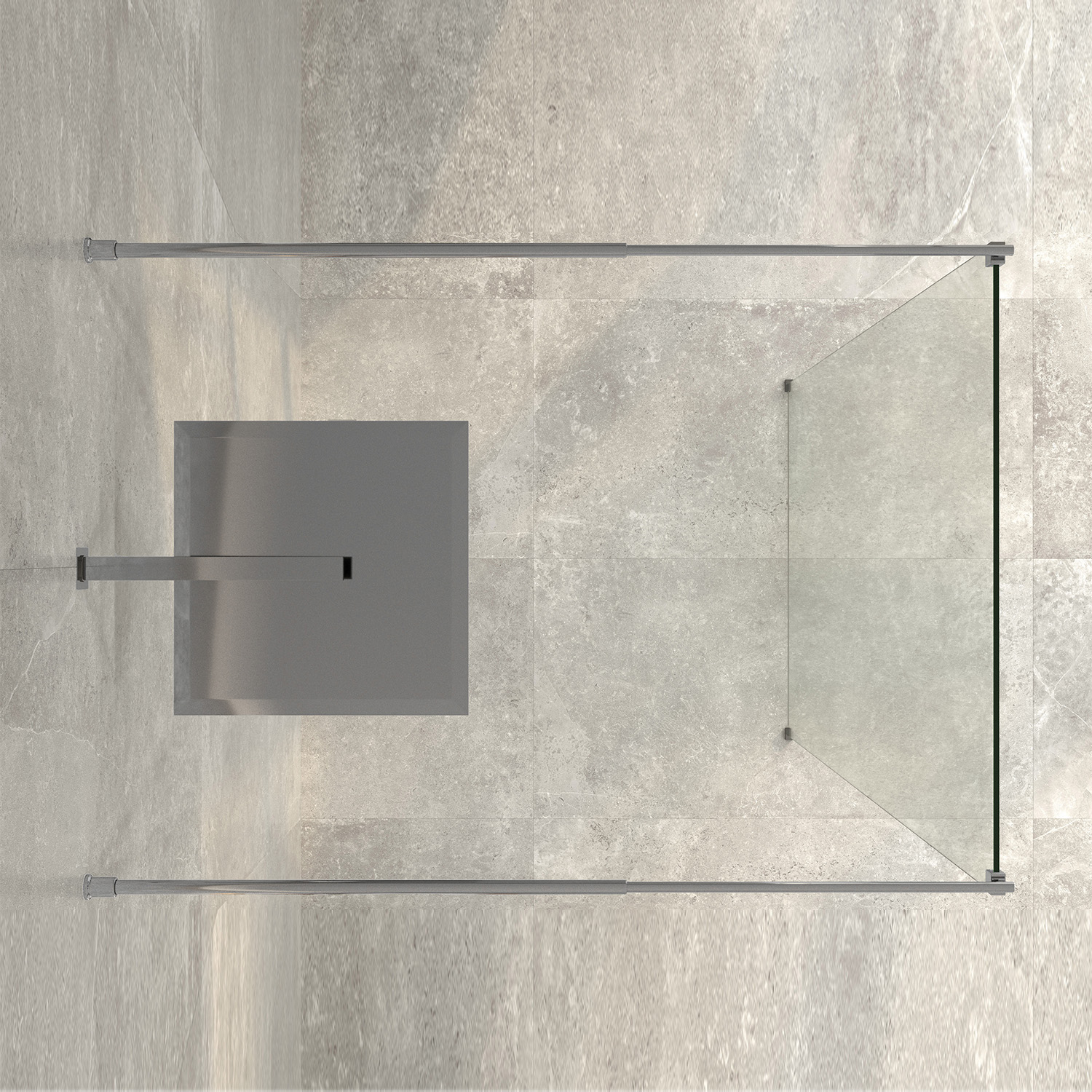 Душевая перегородка WasserKRAFT Vechte 60W39-FL хром