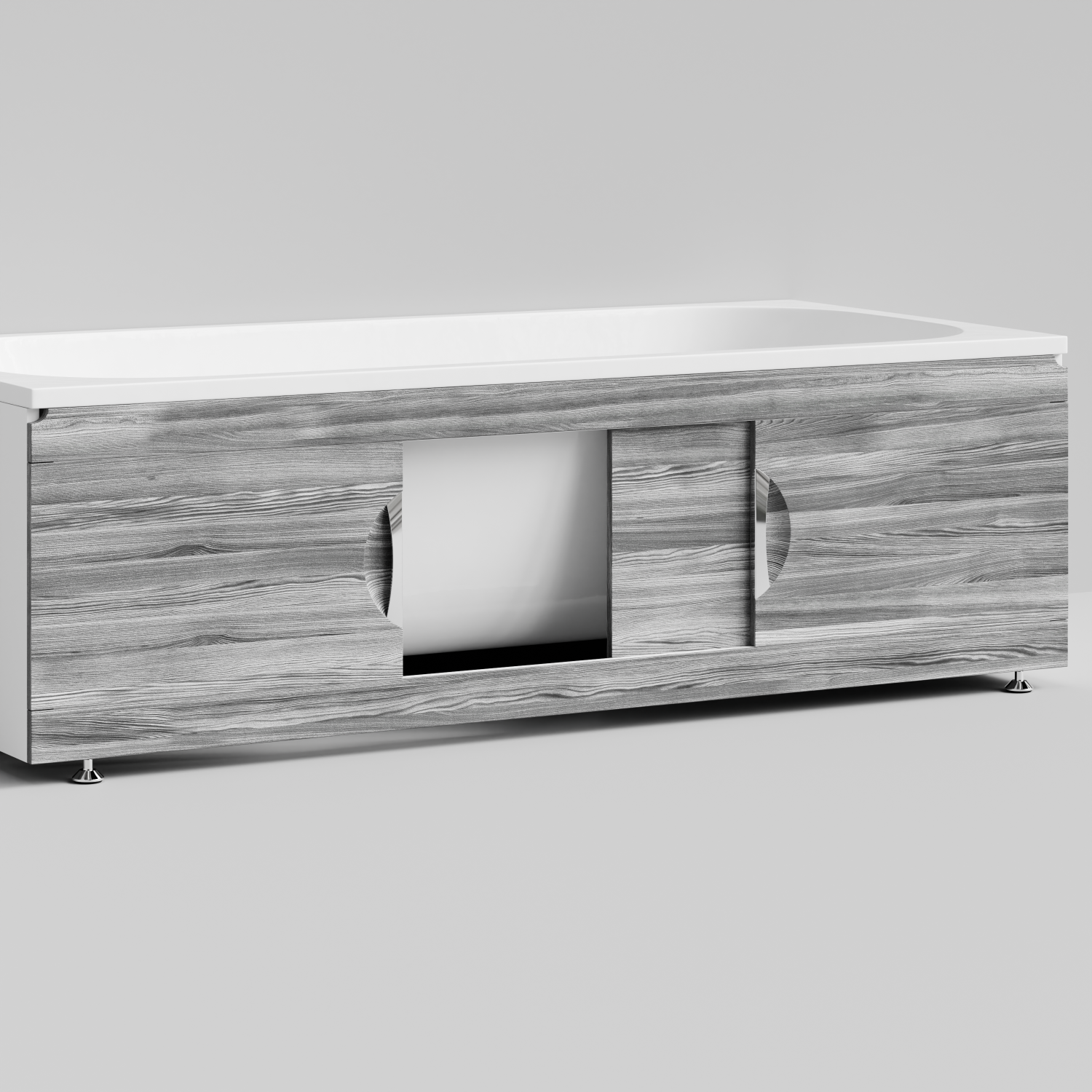 Экран под ванну Vod-ok Топ 180 раздвижной Лиственница структурная контрастно-серая