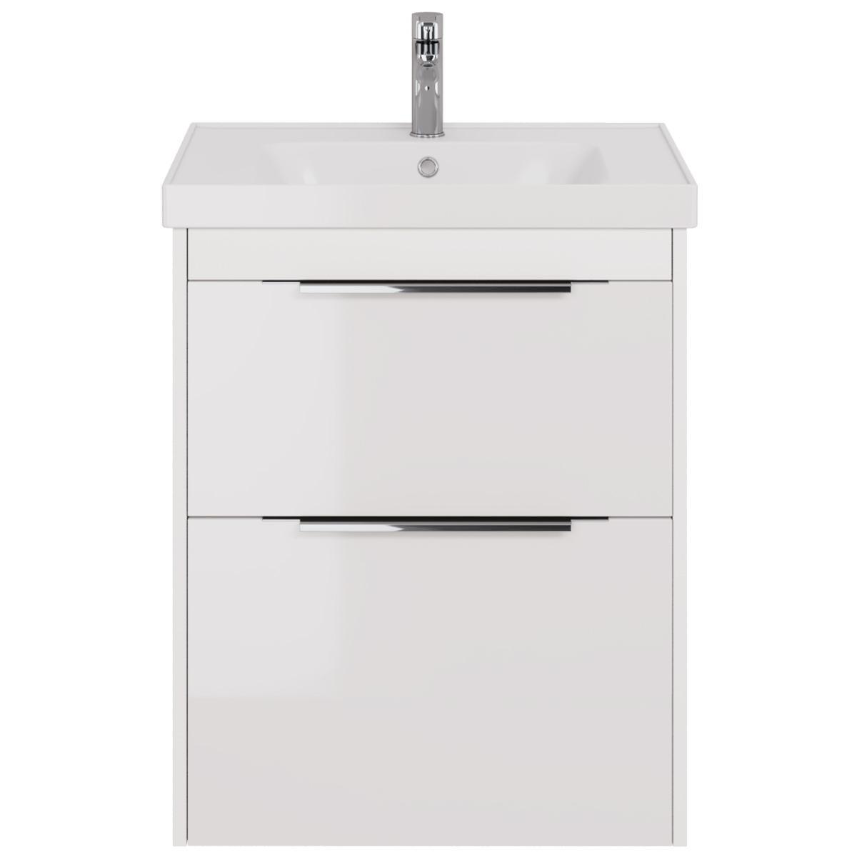 Тумба с раковиной подвесная/напольная Dreja Prime 70 см, белый