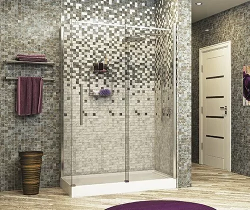 Душевой уголок WasserKraft Dinkel 58R07 120х90 прямоугольный, без поддона, прозрачное стекло, хром