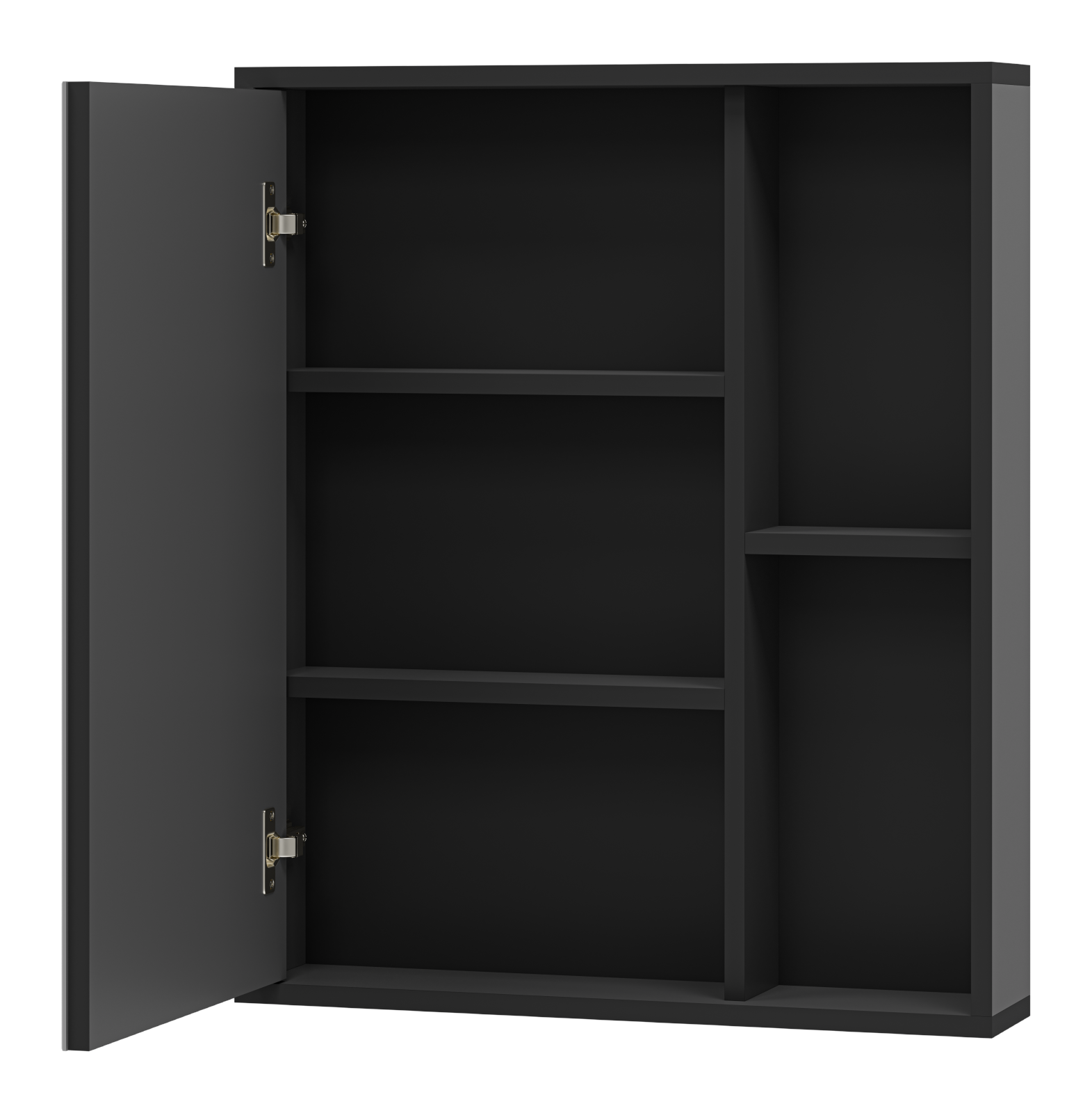 Зеркало-шкаф Misty Ненси 60 универсальный, антрацит