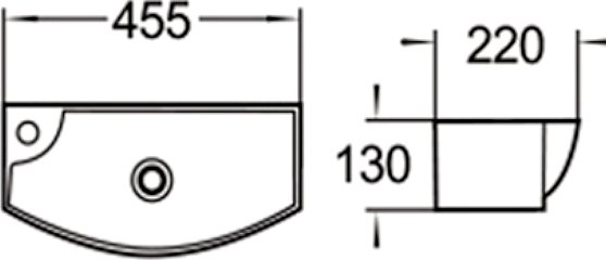 Раковина SantiLine SL-2013RMB накладная, черный матовый