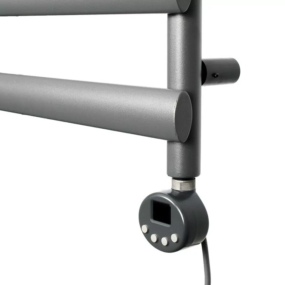 Полотенцесушитель электрический Domoterm Альфа П4 500х496 ER правый, графит