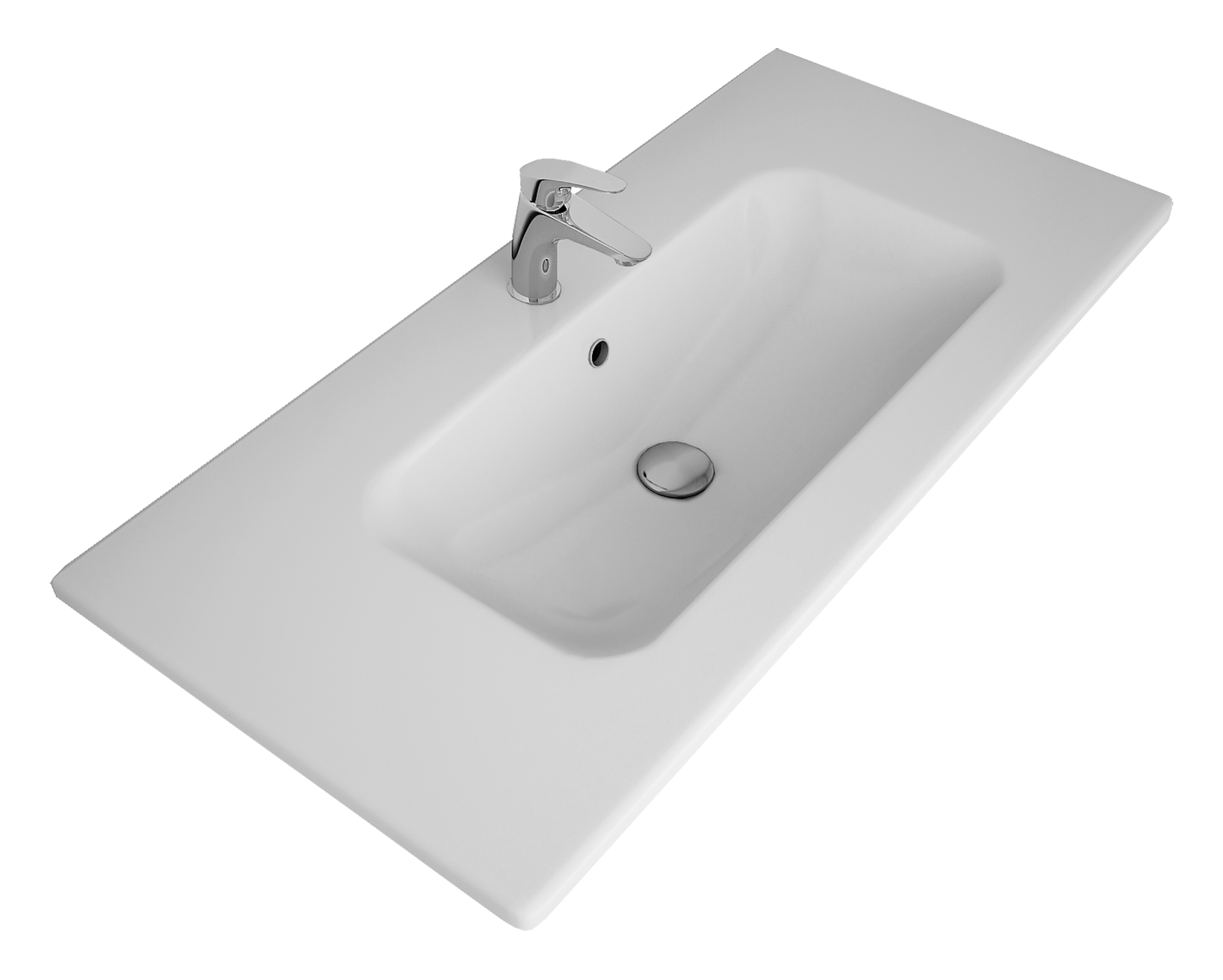 Тумба с раковиной Misty София 100 с 6 ящиками, белый