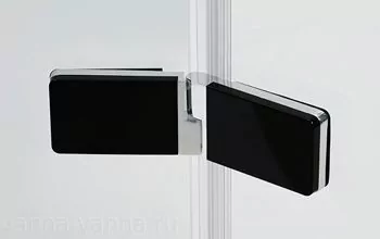 Душевой уголок WasserKraft Aller 10H06LBLACK 120х80 прямоугольный, без поддона, прозрачное стекло, хром, вставки черные