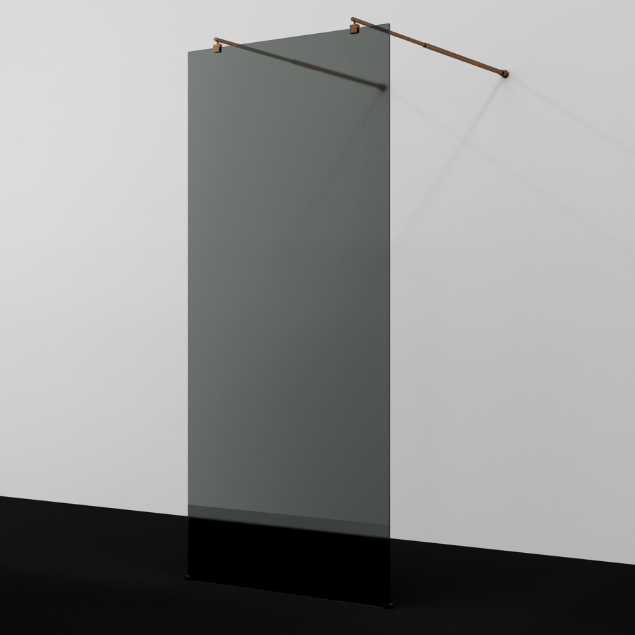 Душевая перегородка WasserKRAFT Vechte 60W39RG-TG розовое золото