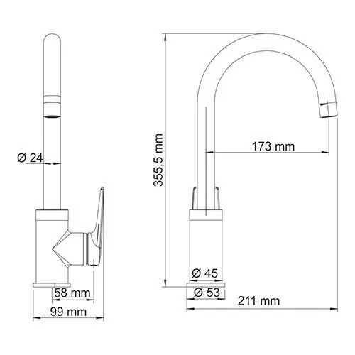 Смеситель для кухни WasserKraft Lopau 3207 хром от магазина Vanna-Vanna.ru!