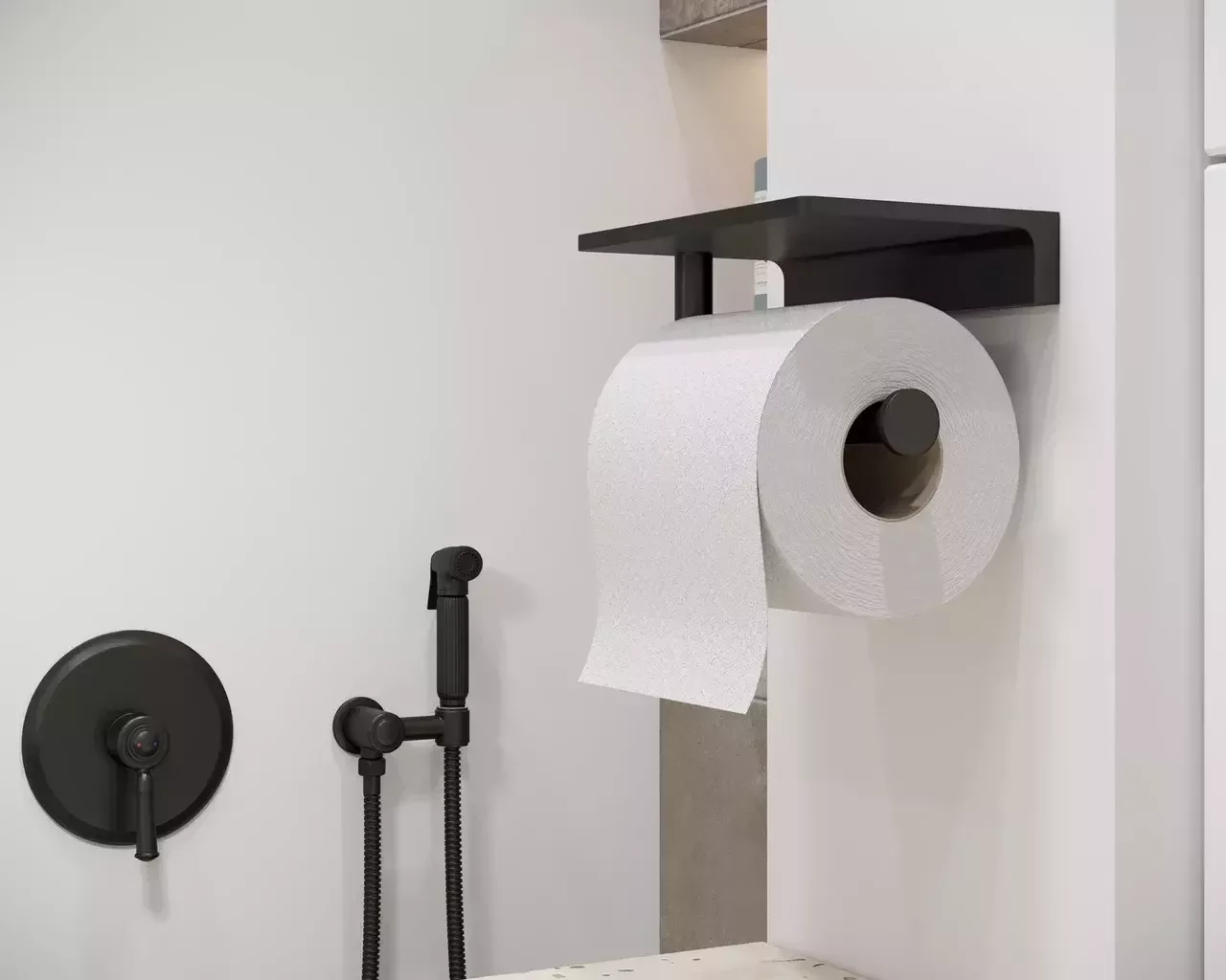 Смеситель с гигиеническим душем Timo Arisa 5309/03SM черный матовый