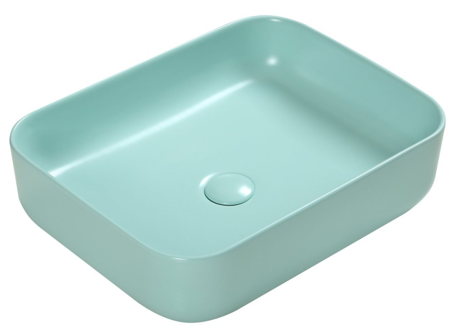 Раковина SantiLine SL-1051LG накладная, светло-зеленый матовый