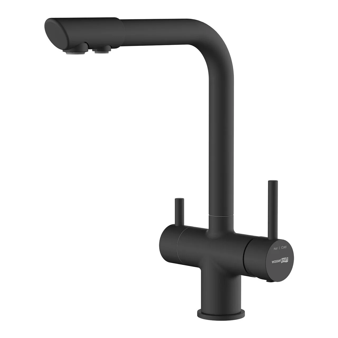 Смеситель для кухни WasserKraft A8367 черный Soft-touch