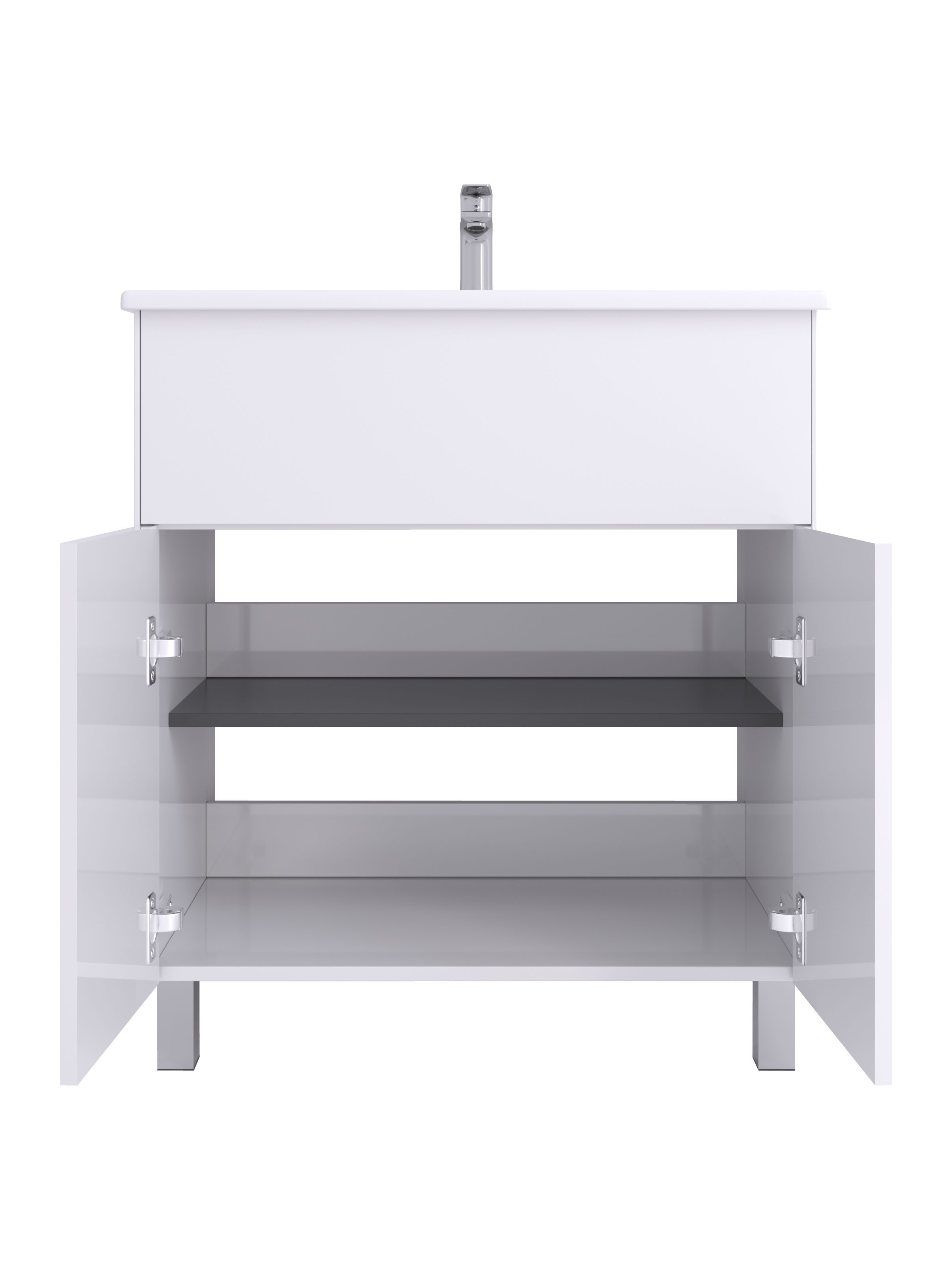 Тумба напольная Aquaton Форест Про 75 с раковиной Элина 75, белый