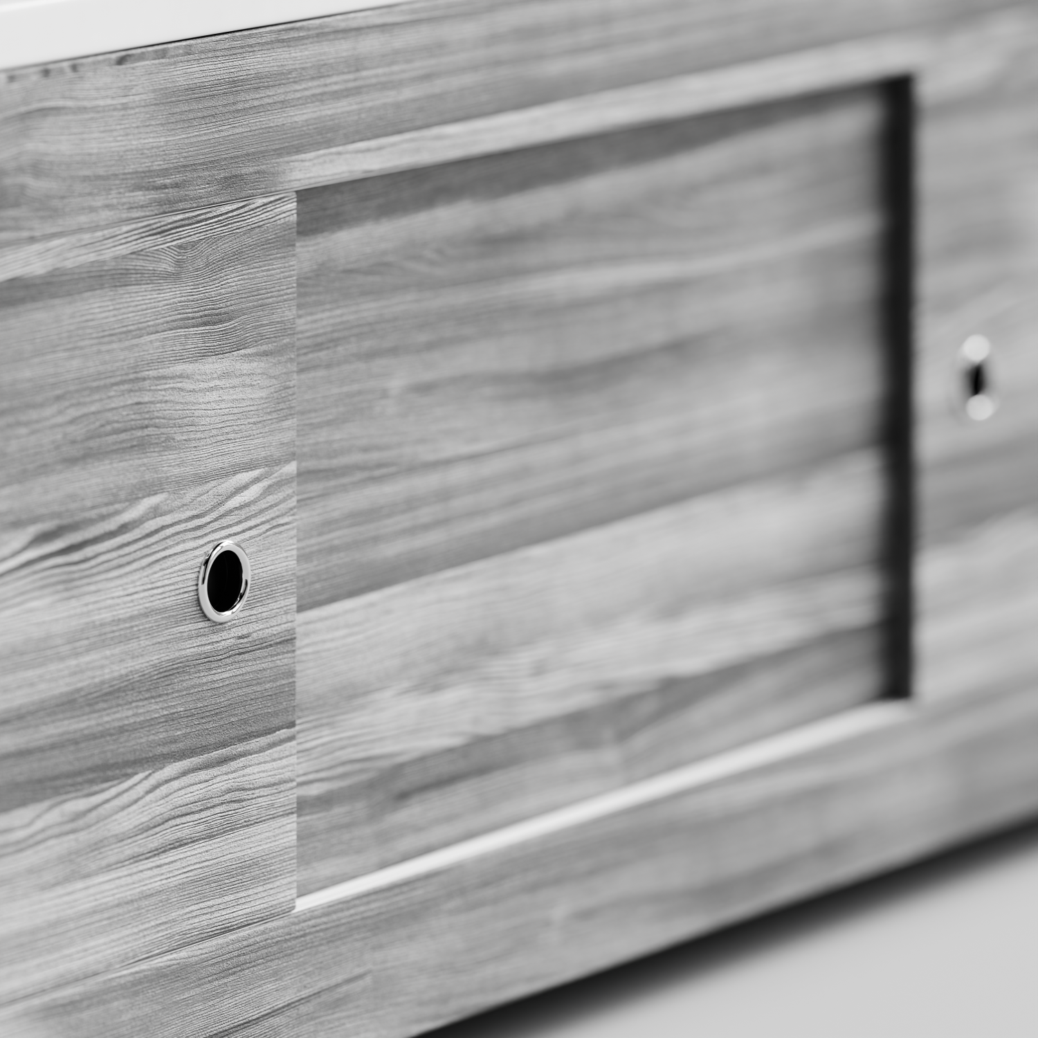 Экран под ванну Vod-ok Купе 170 раздвижной Лиственница структурная контрастно-серая