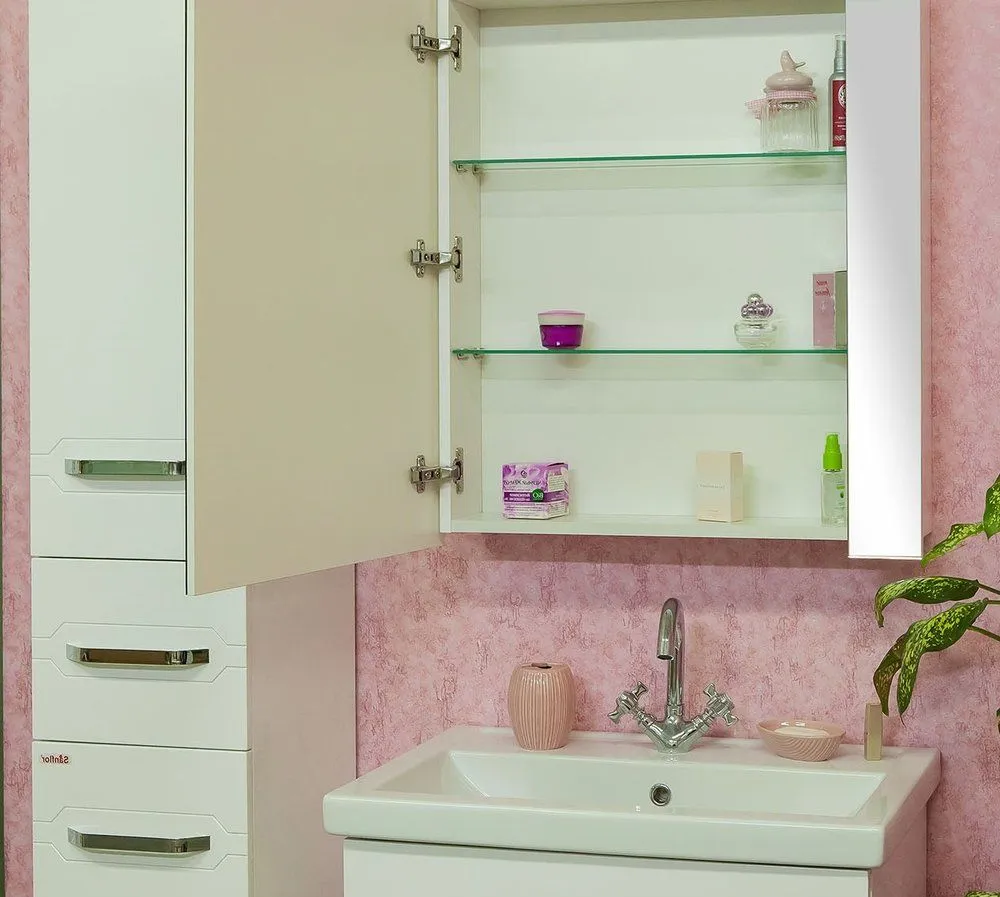 Зеркало-шкаф Sanflor Анкона 60 L белый