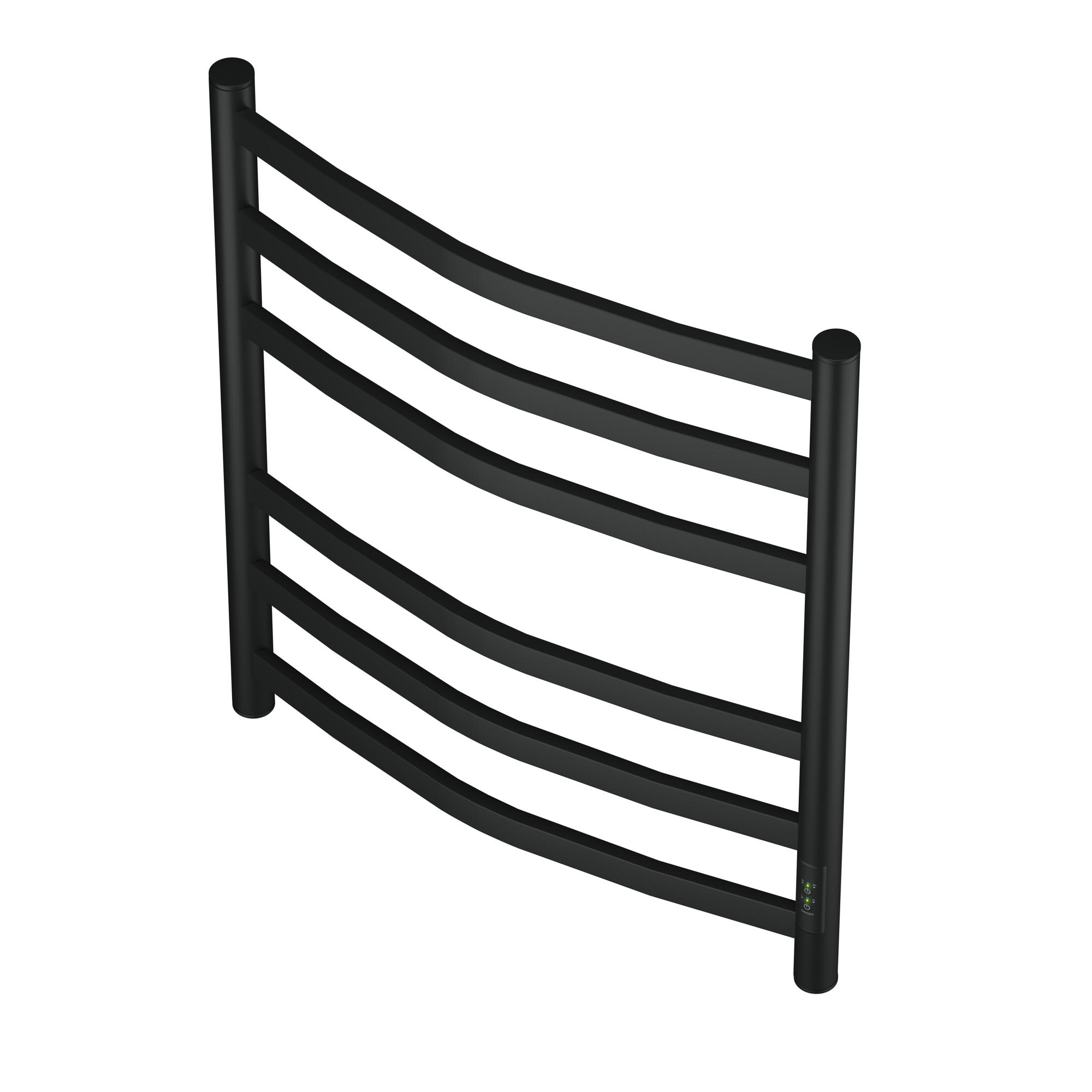 Полотенцесушитель электрический APEXTERMO Umbra UM00165BM 600x500, черный матовый