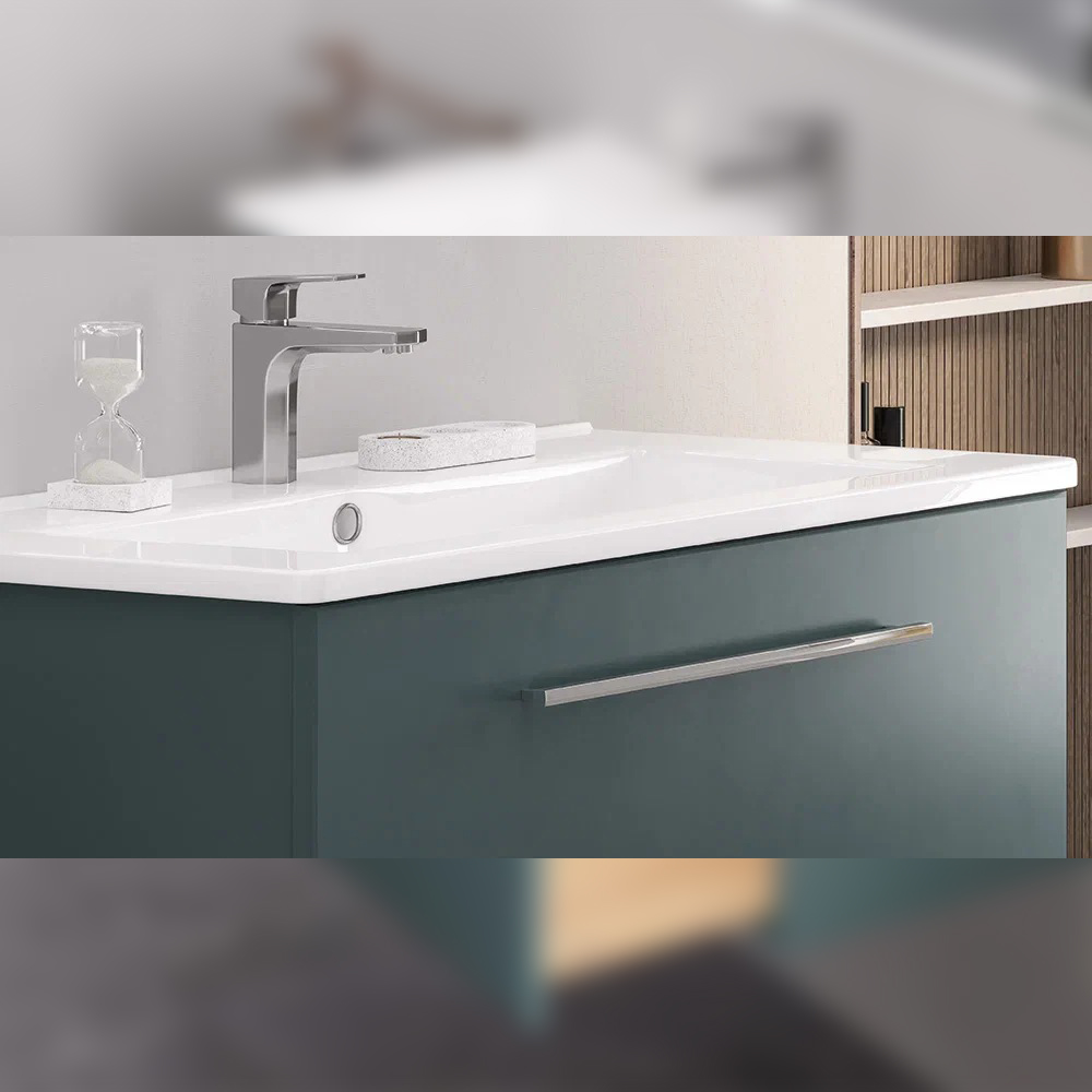 Тумба с раковиной подвесная Velvex Posse tp.POS.OSK.105.1Y верде, 105 см