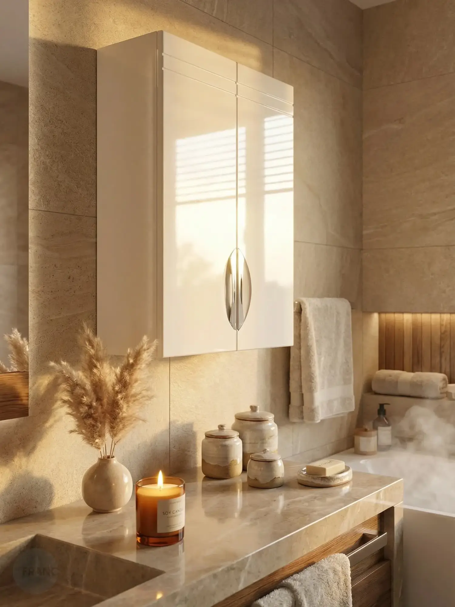 Шкаф навесной Francesca Доминго 50 белый от магазина Vanna-Vanna.ru!