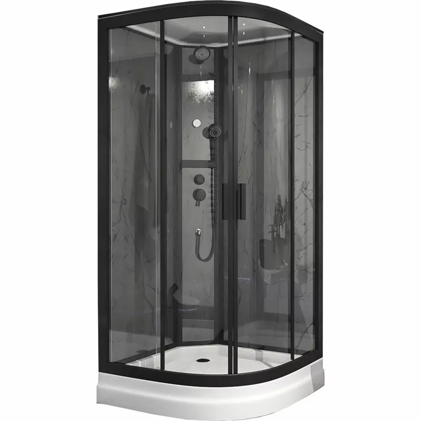 Душевая кабина Timo Premium ILMA Black 901 100х100