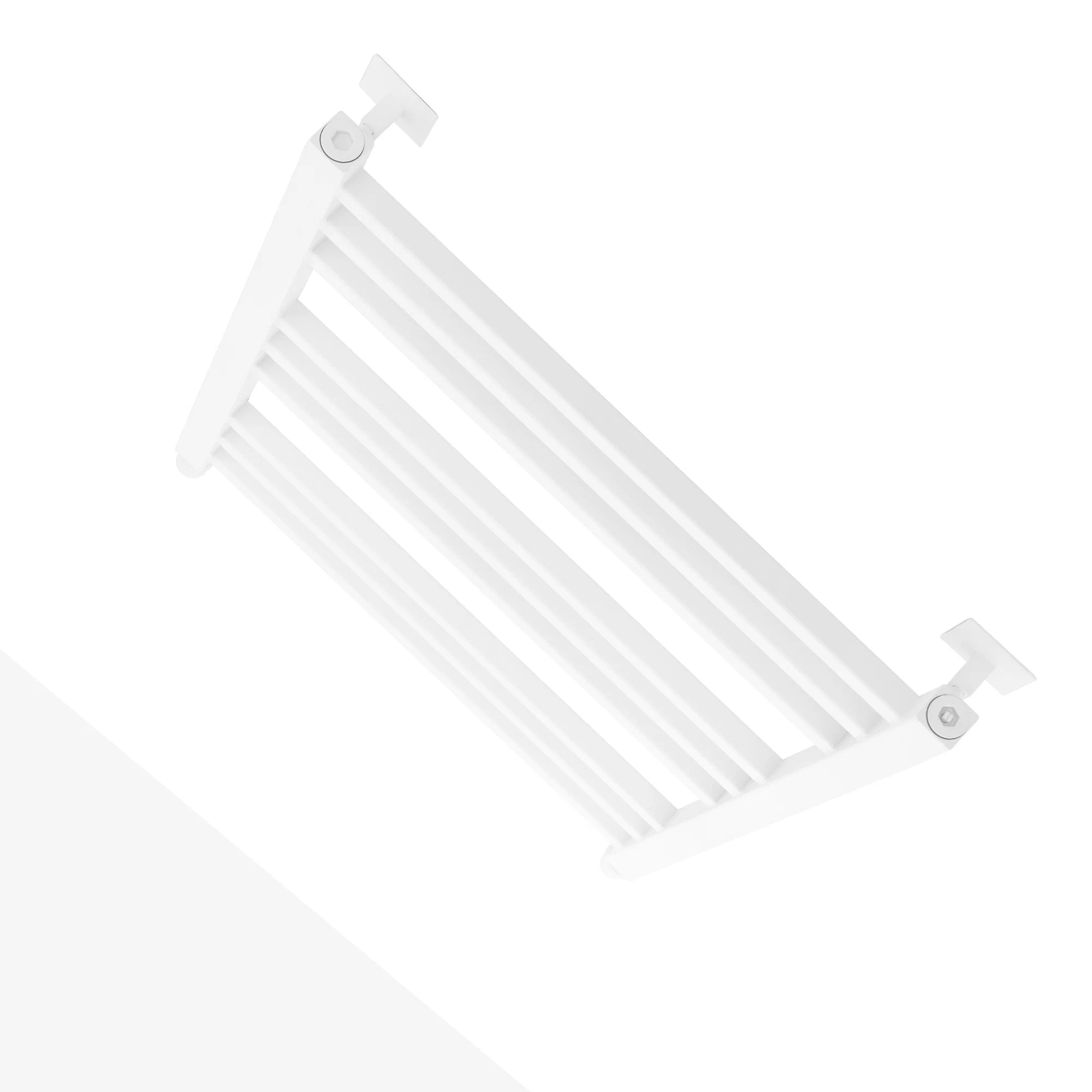 Полотенцесушитель водяной Energy Techno 800x500 белый матовый, лесенка, квадратный профиль, окрашенная нержавеющая сталь