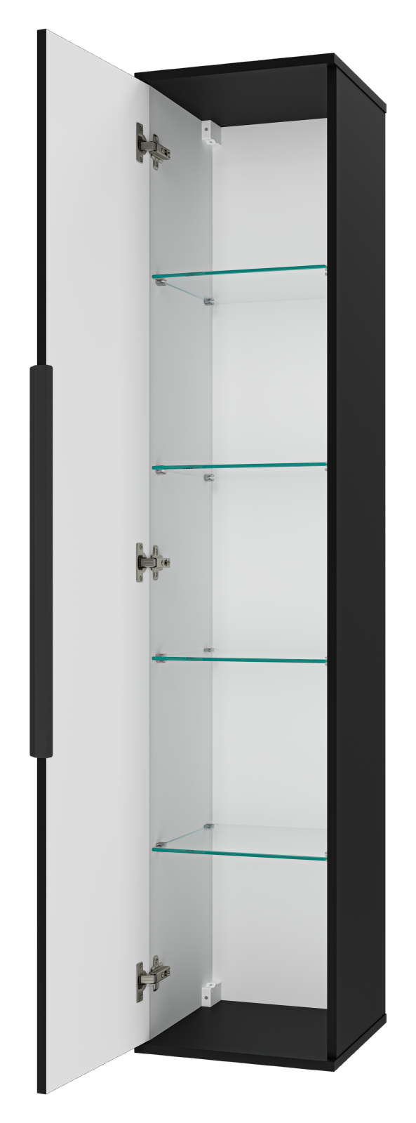 Пенал Brevita Savoy 35 подвесной, L/R, черный