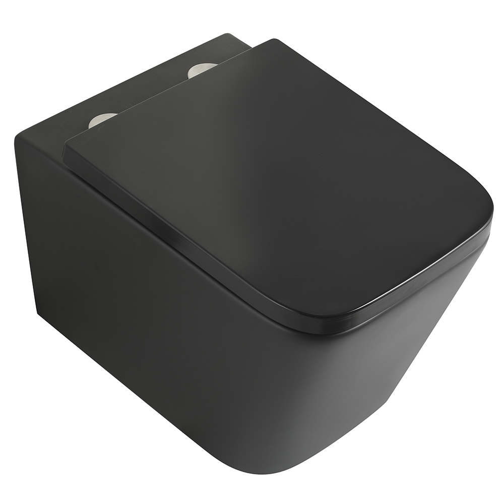 Унитаз подвесной Veconi Pulo VPU-51TB черный матовый