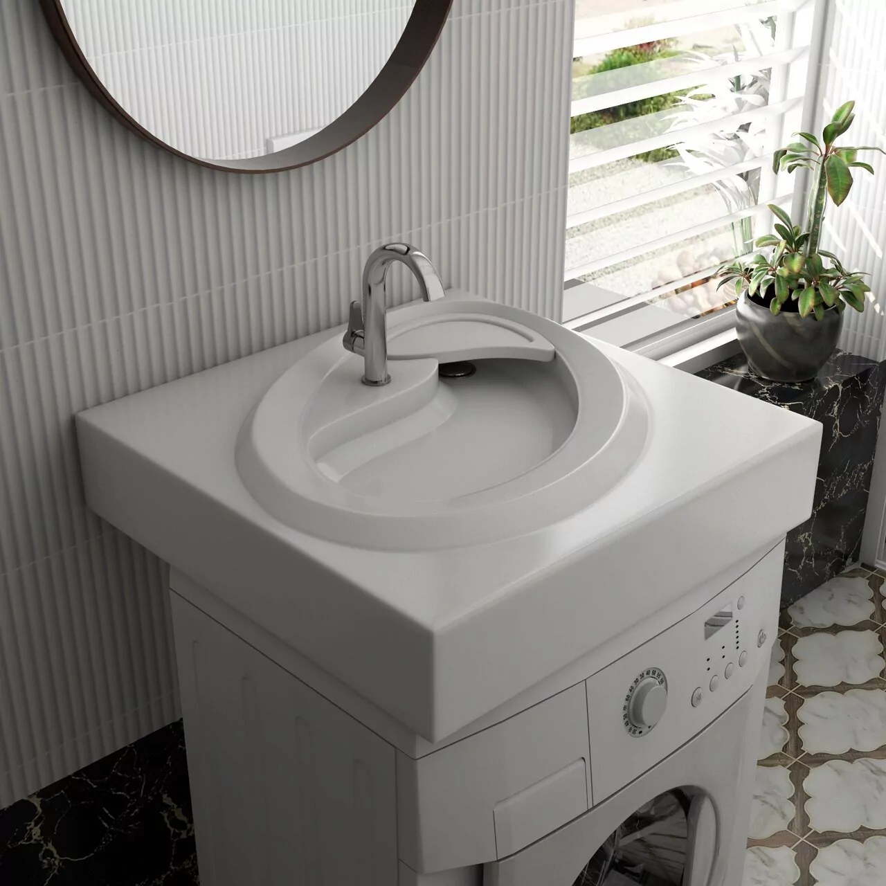 Раковина Madera Ameli 60х60 белая