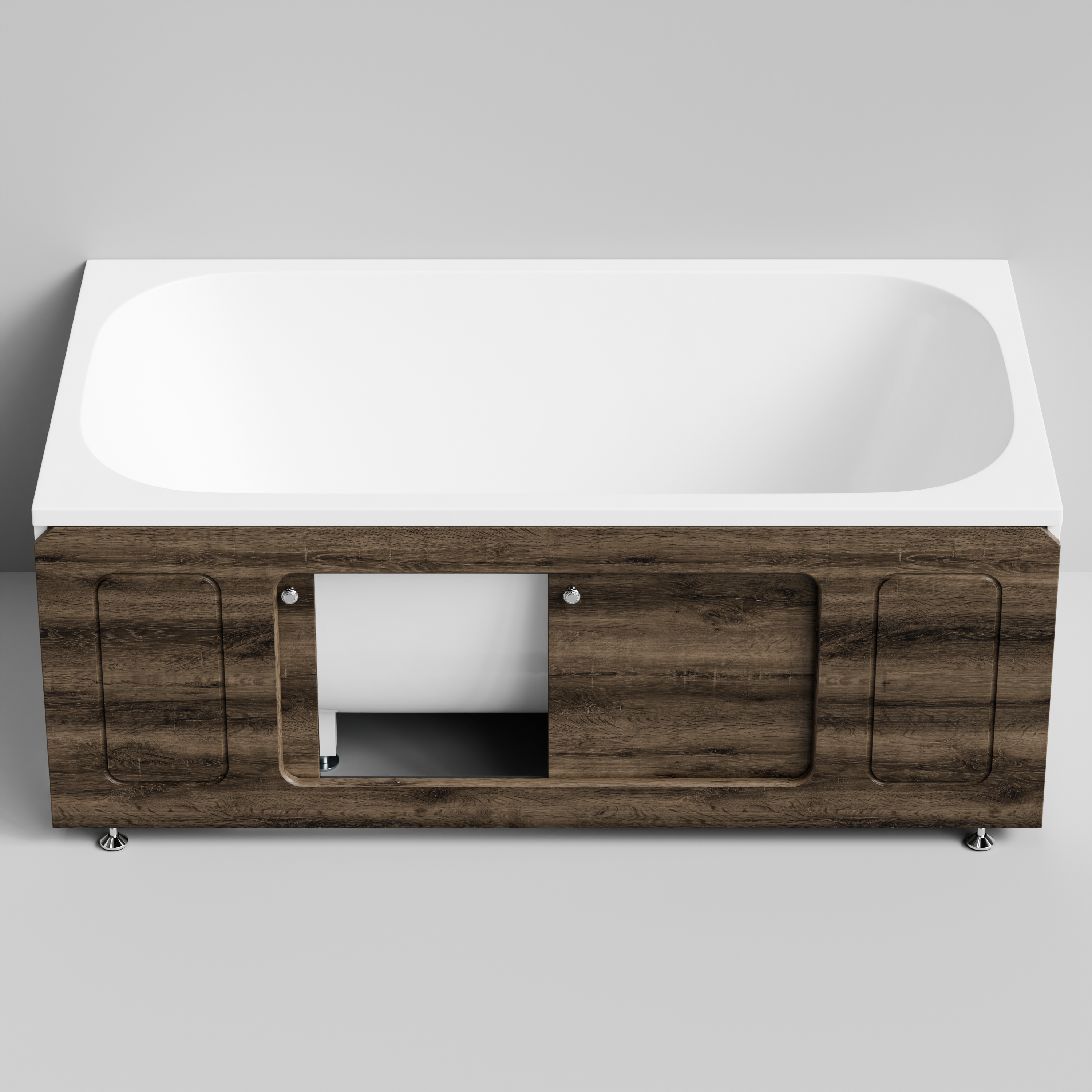 Экран под ванну Vod-ok Лидер 150 раздвижной Дуб крымский коричневый