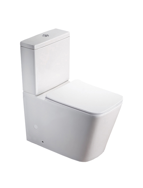 Унитаз SantiLine SL-5017 напольный, безободковый, белый