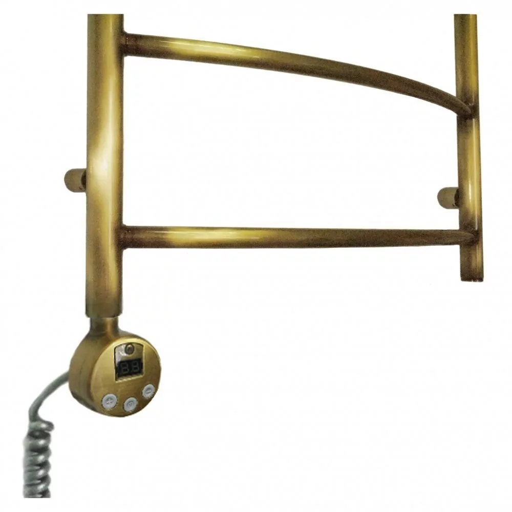 Полотенцесушитель электрический Domoterm Калипсо П7 500x700 EL левый, античная бронза