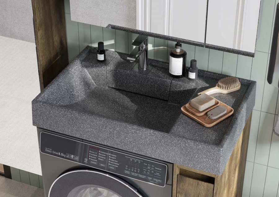 Раковина Aquaton Рейн 80 графит