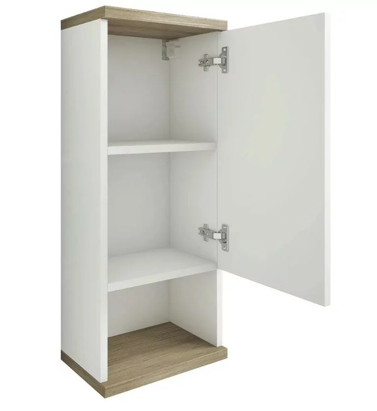 Шкаф навесной Sanflor Ингрид 30 R, белый матовый, швейцарский вяз