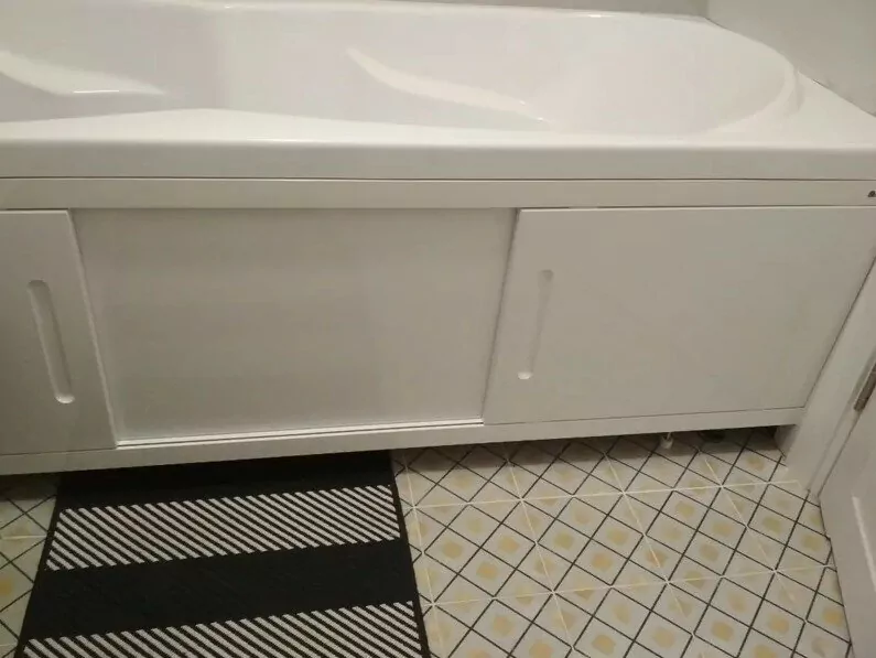 Экран под ванну Emmy Соната 170 раздвижной белый