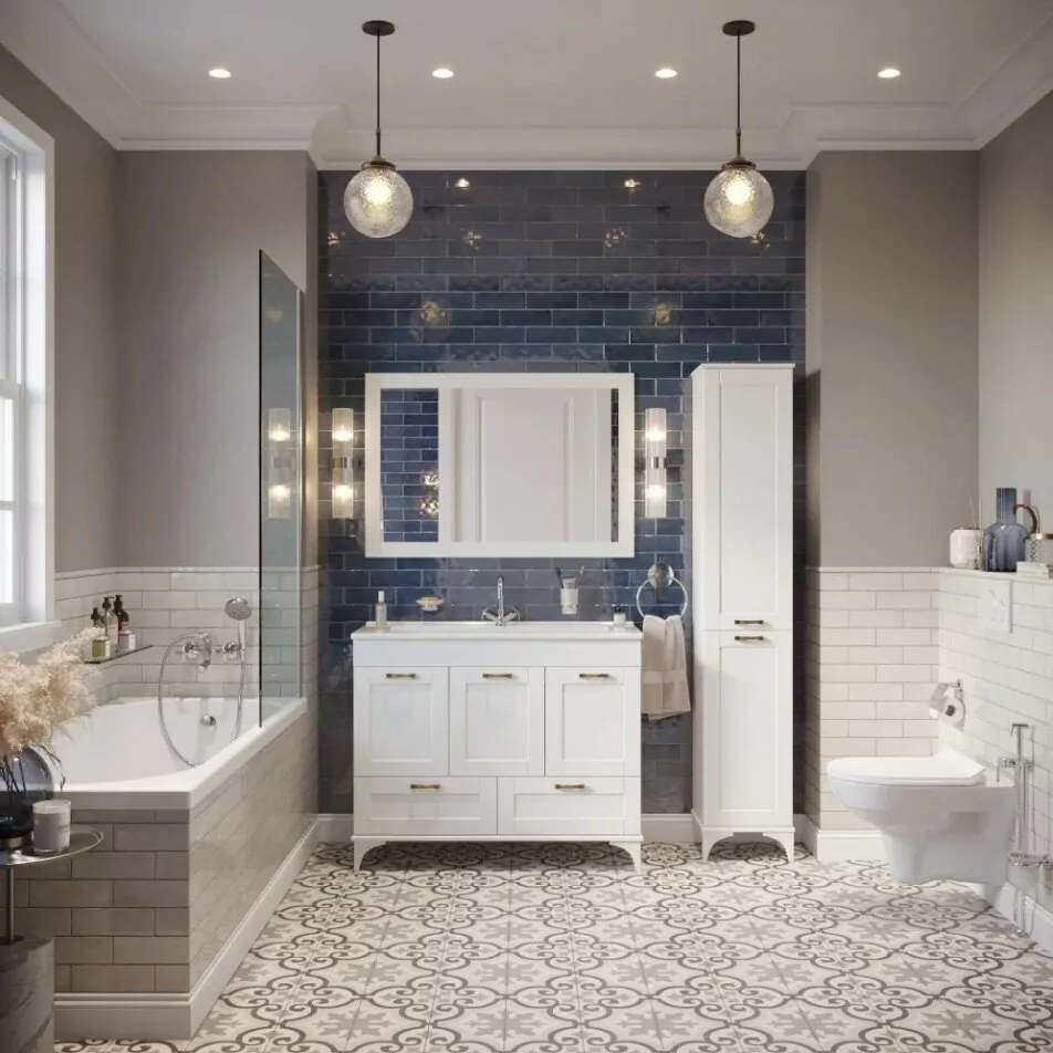 Зеркало Sanflor Ванесса 105 белый