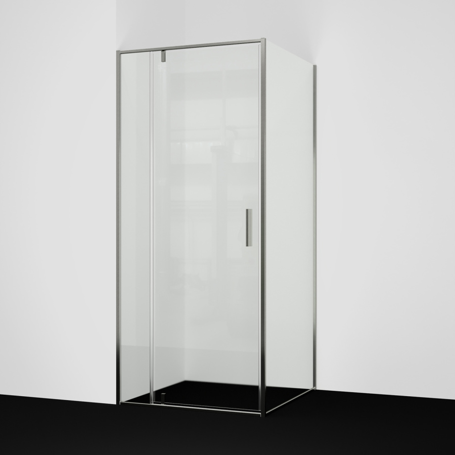 Душевой уголок WasserKraft Spree 14P03 90х90 квадратный, без поддона, прозрачное стекло, никель