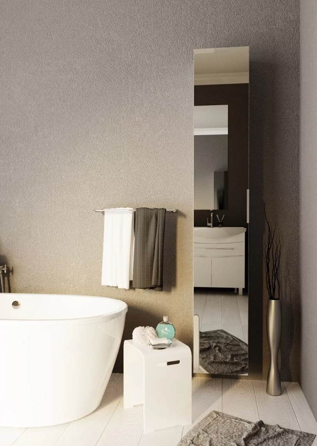 Пенал 1Marka Lina 30П L/R Mirror подвесной, 1 дверь, белый