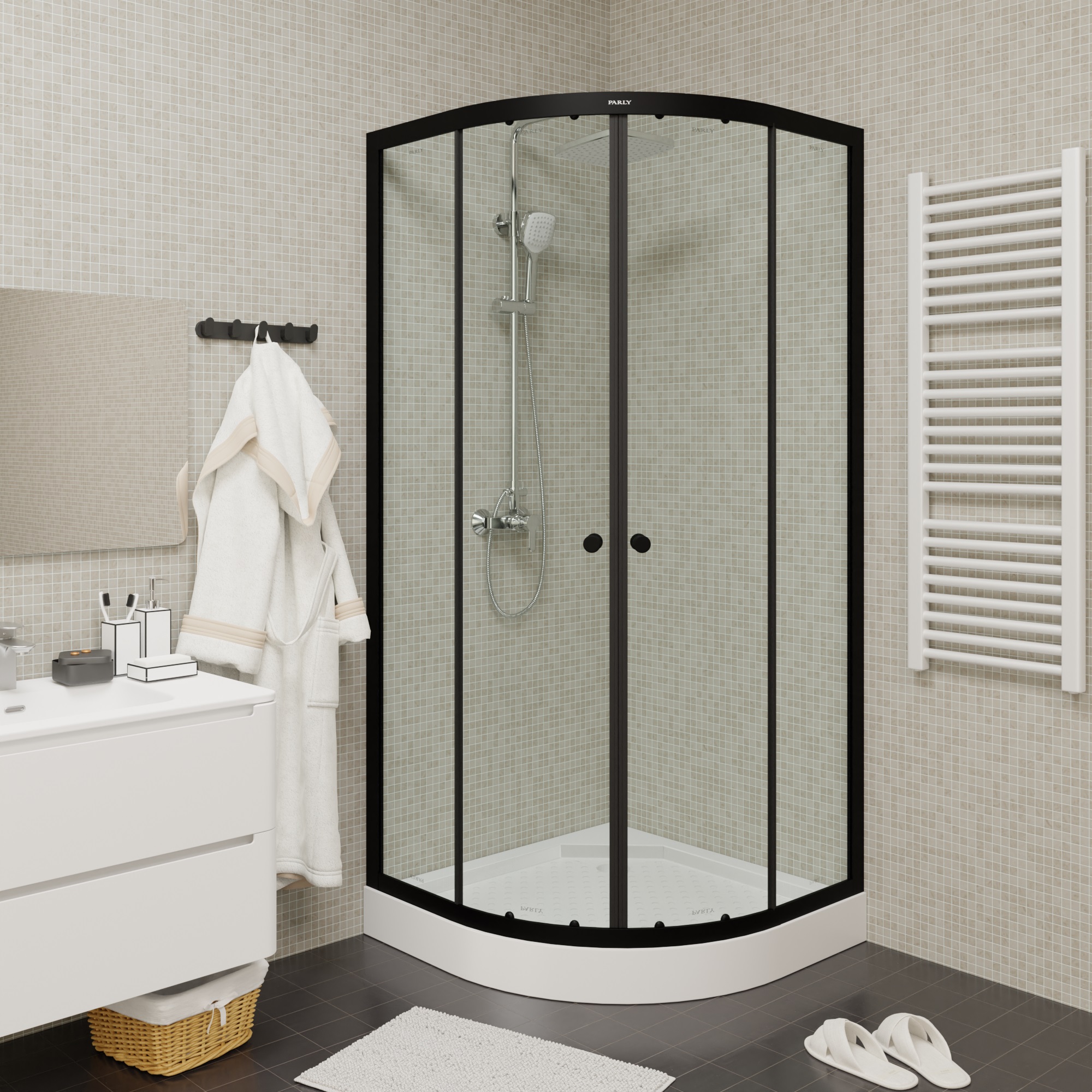 Душевой уголок Parly ZE911B с поддоном