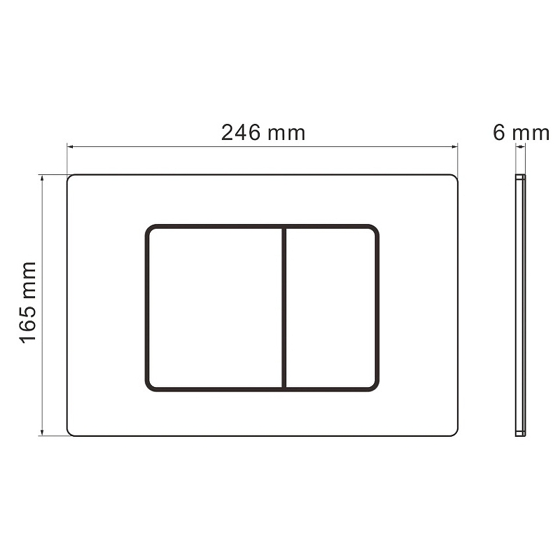 Кнопка смыва Iberica Blanca INOX-C IB.B011.004.001 механическая, розовое золото глянец