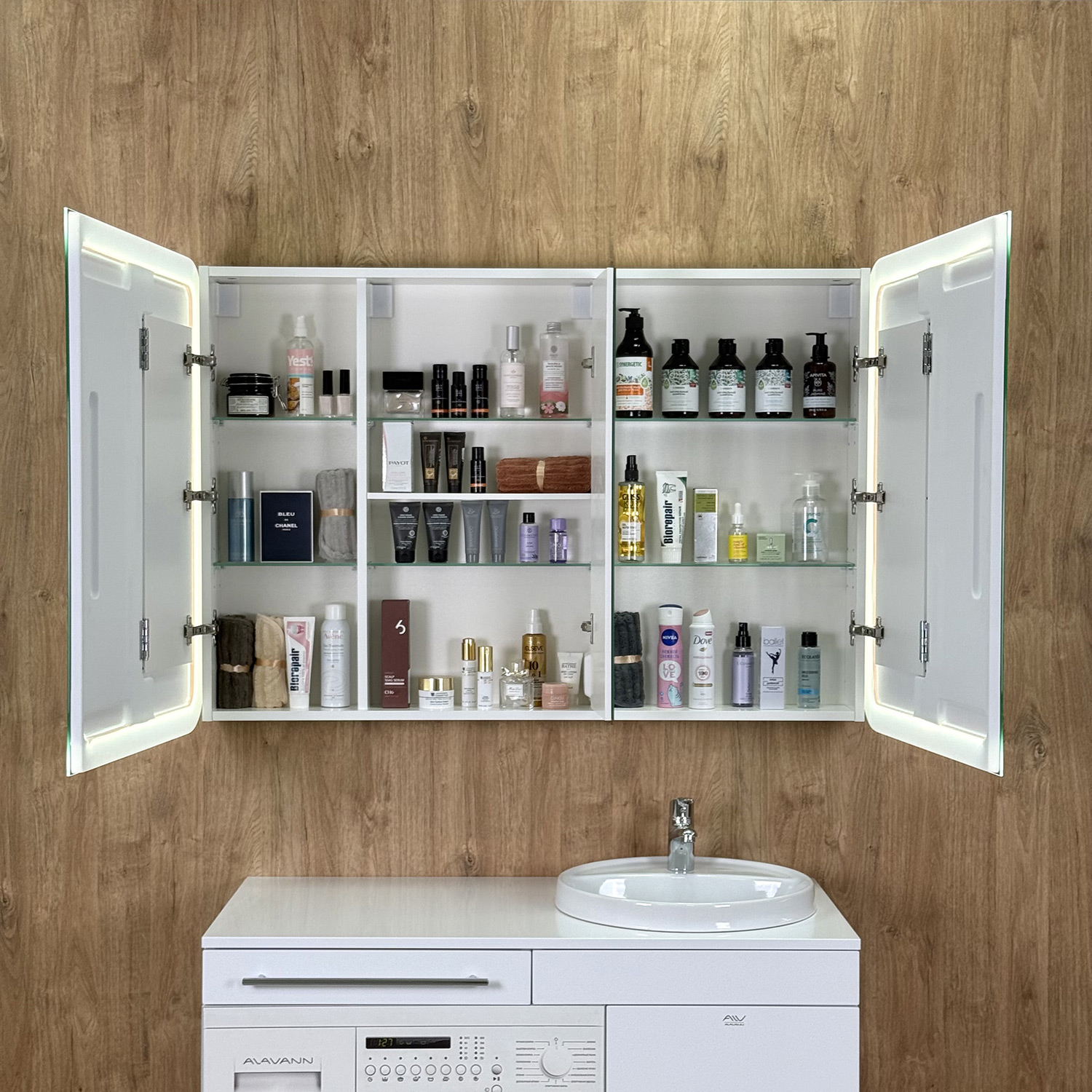 Шкаф зеркальный Alavann "Cosmetic Light 120"